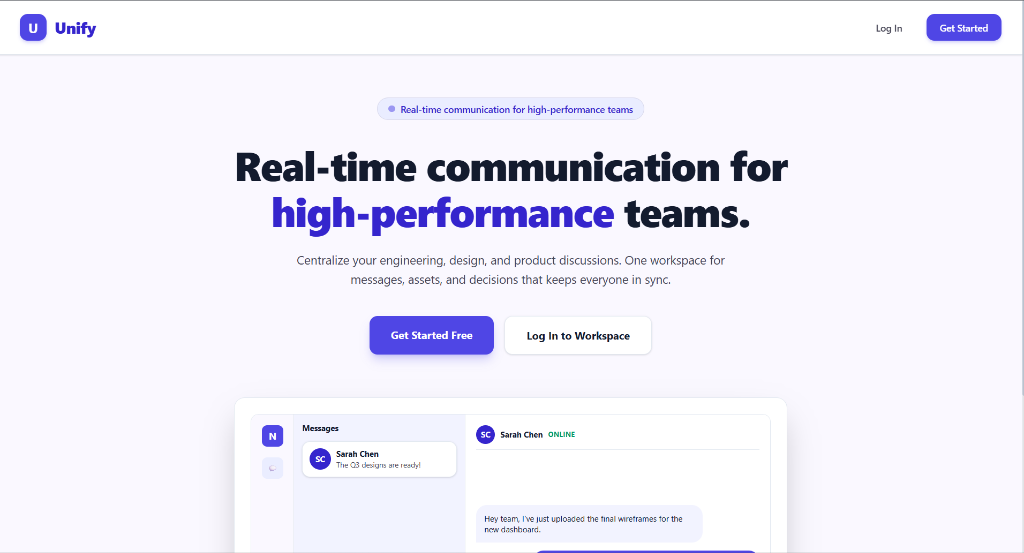 Unify - The Chat Website
